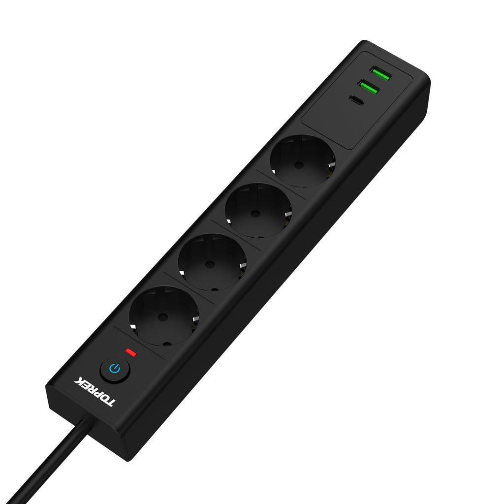 Steckdosen-Adapter Schwarz