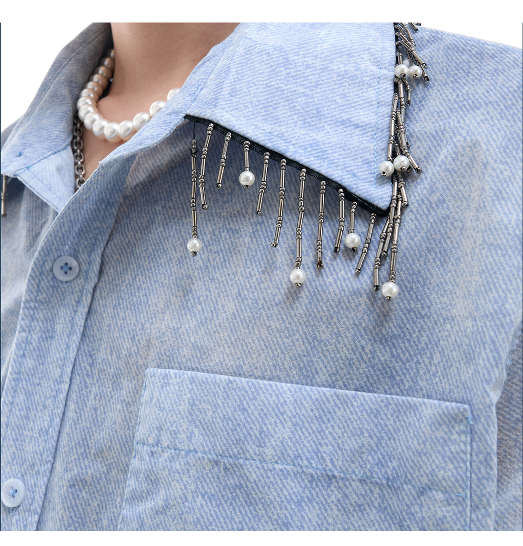 Lose Passform Shirt mit Farbverlauf | LuxeStyle