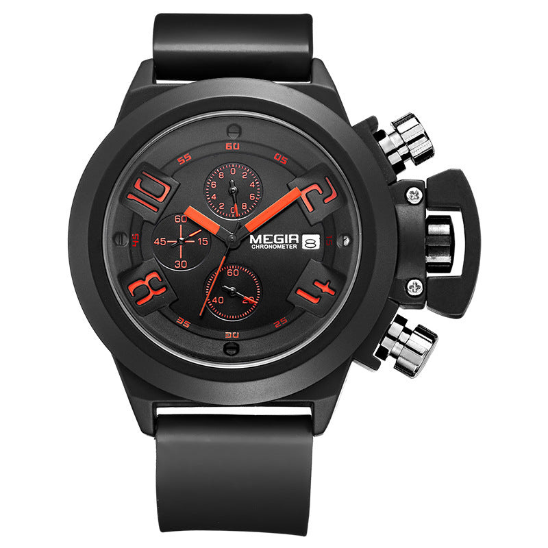 Multifunktionale Sportuhr mit Silikonband – Bild 3 | LuxeStyle