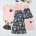 Partnerlook Langarmkleid mit Print