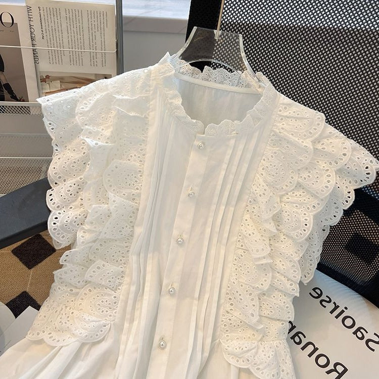 Elegantes Off-Shoulder Spitzen-Top mit Taillierung – Bild 5 | LuxeStyle