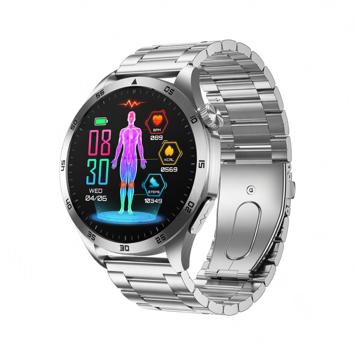 Silikon Smartwatch mit Bluetooth & Gesundheitsfunktionen – Bild 4 | LuxeStyle