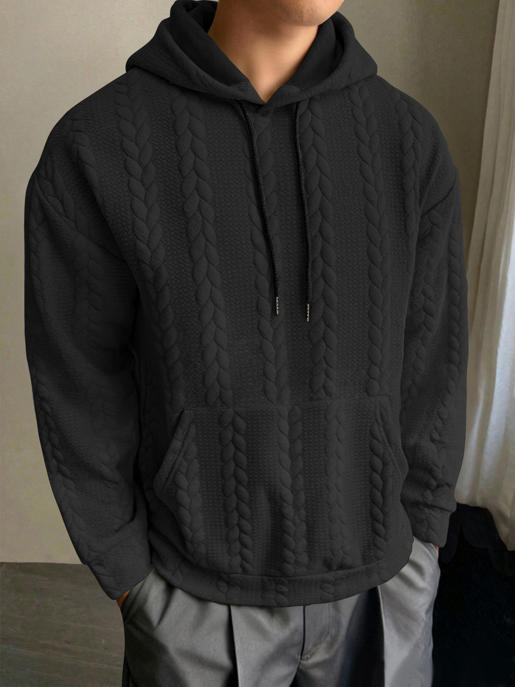 Herren Kapuzenpullover Slim Fit