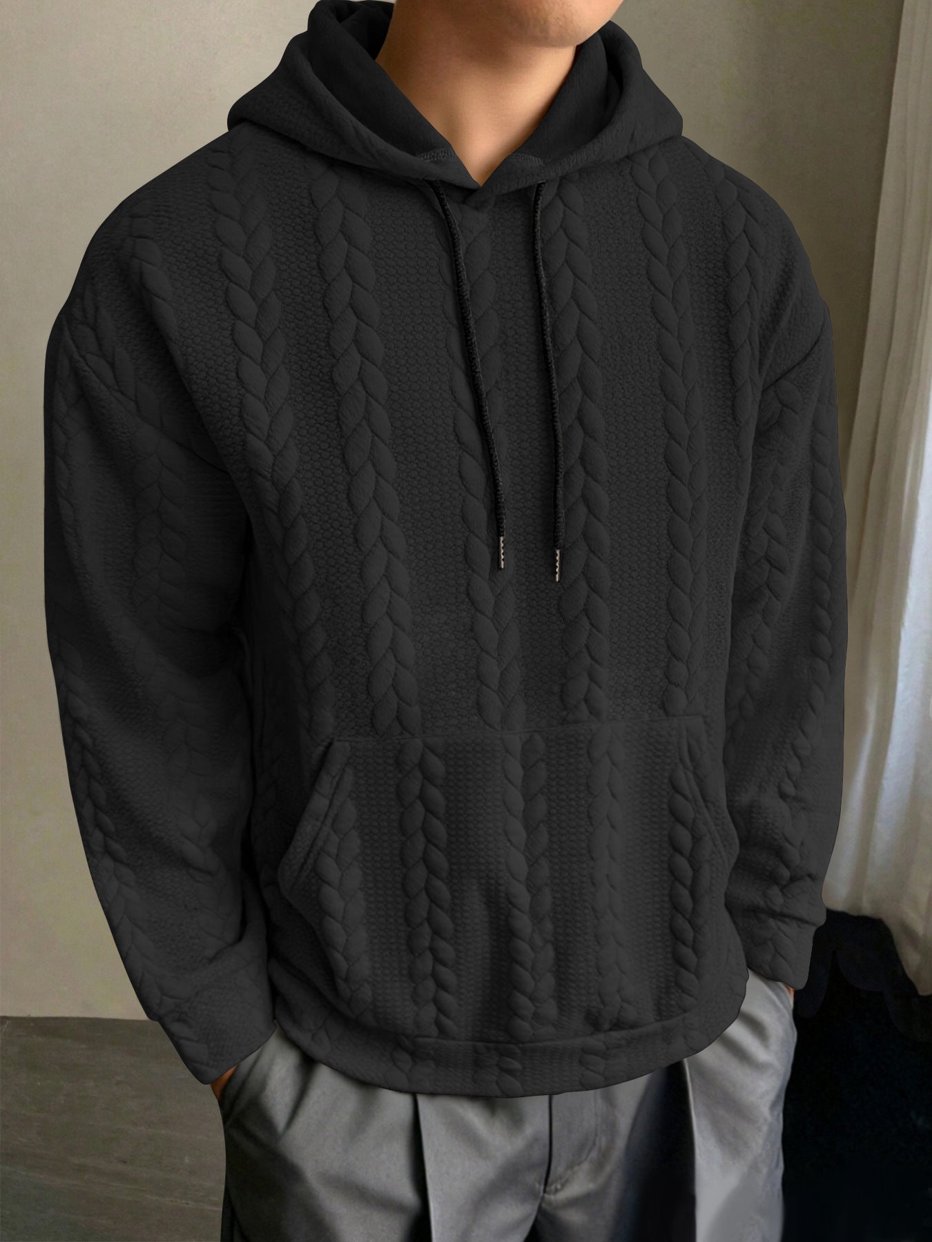 Herren Kapuzenpullover Slim Fit