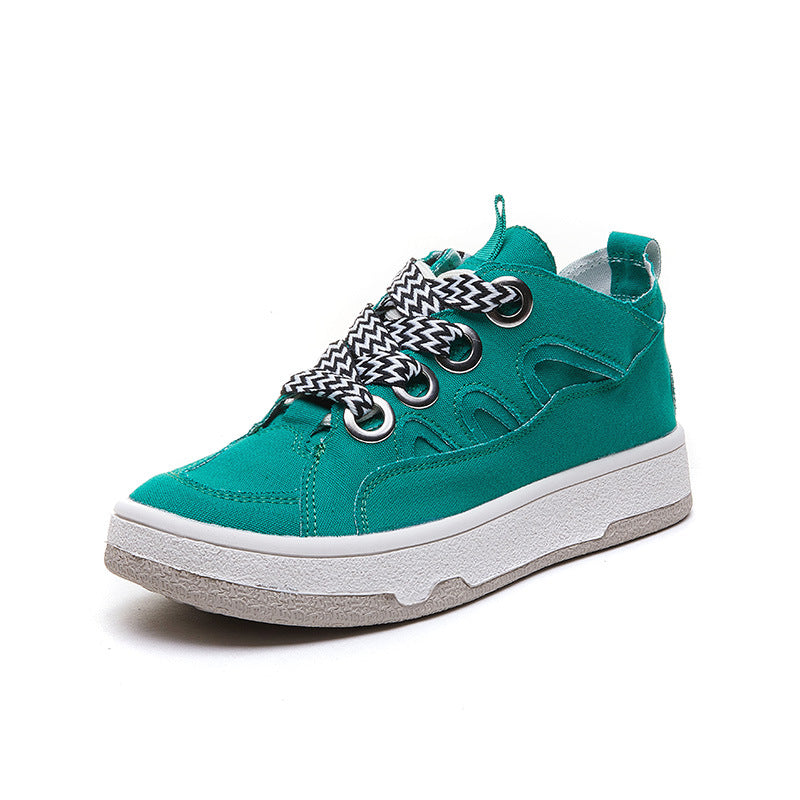 Damen Canvas Plateau Sneaker – Bild 7 | LuxeStyle