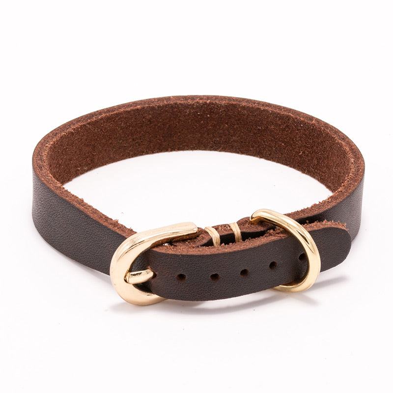 Halsband aus echtem Rindsleder für Welpen – Bild 3 | LuxeStyle