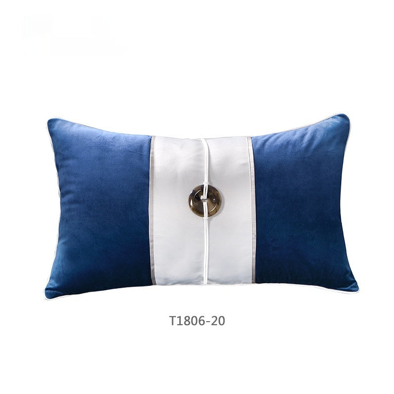 Kissenhülle «Blaue Tuschemalerei» – Bild 4 | LuxeStyle