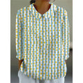 Loose Langarmshirt im Retro-Look – Bild 1 | LuxeStyle