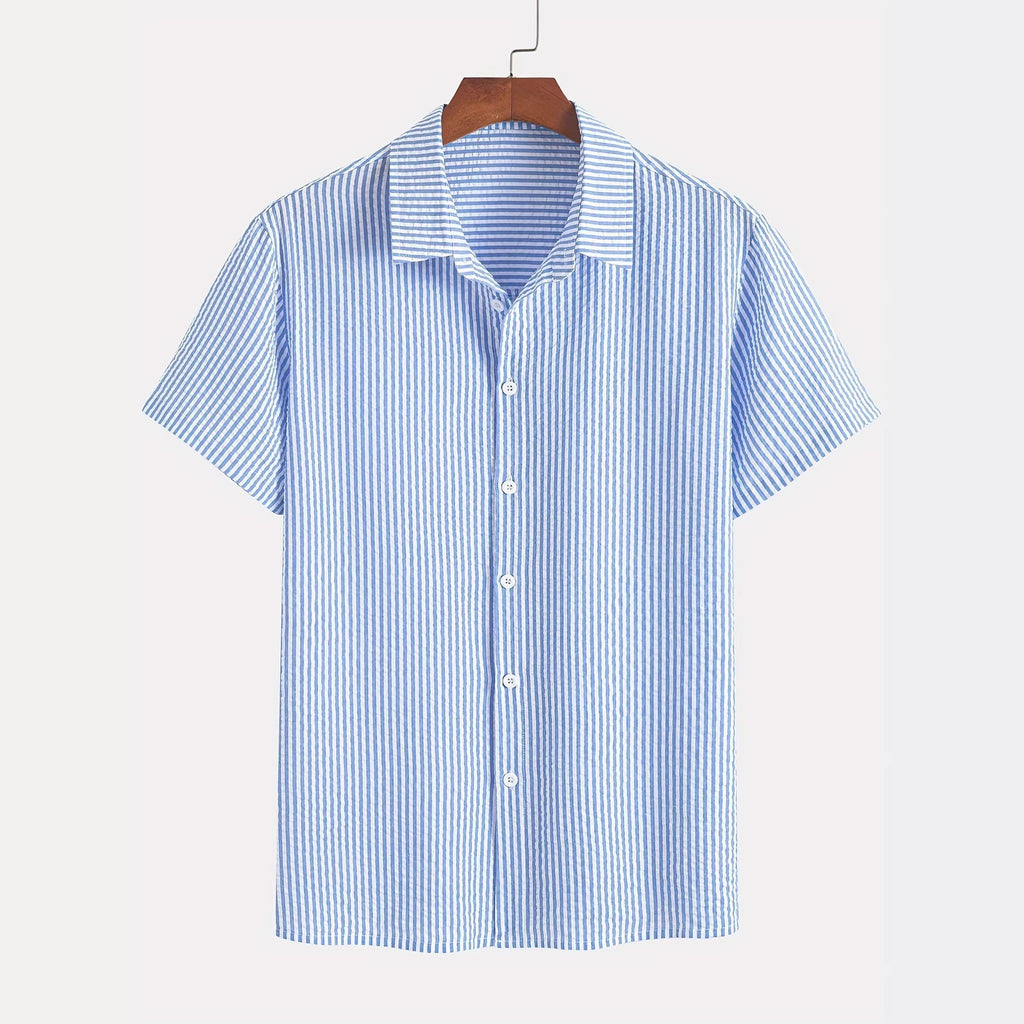 Retro Plaid Kurzarmhemd für Herren