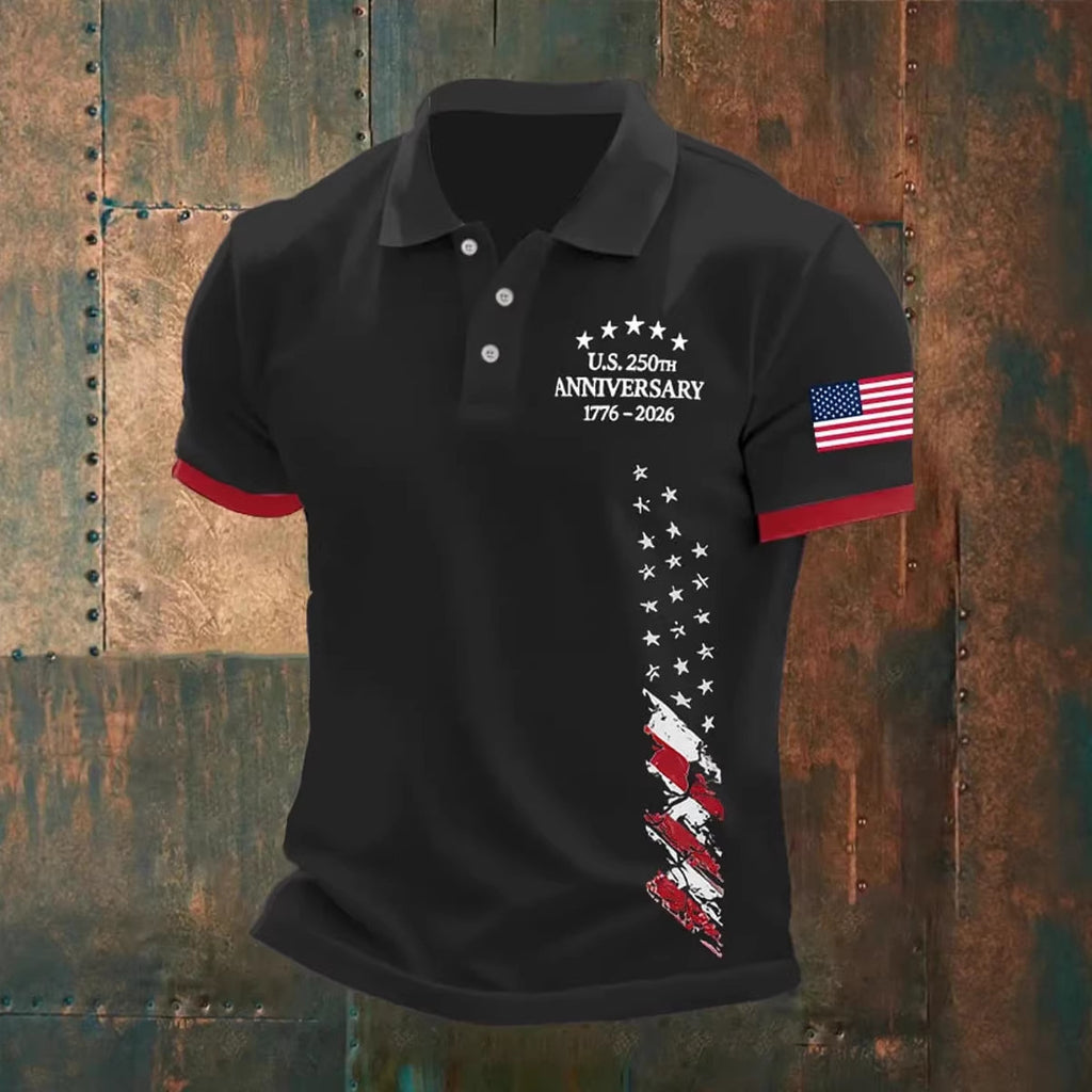 Herren Hemd mit 3D Digitaldruck und Revers – Bild 4 | LuxeStyle
