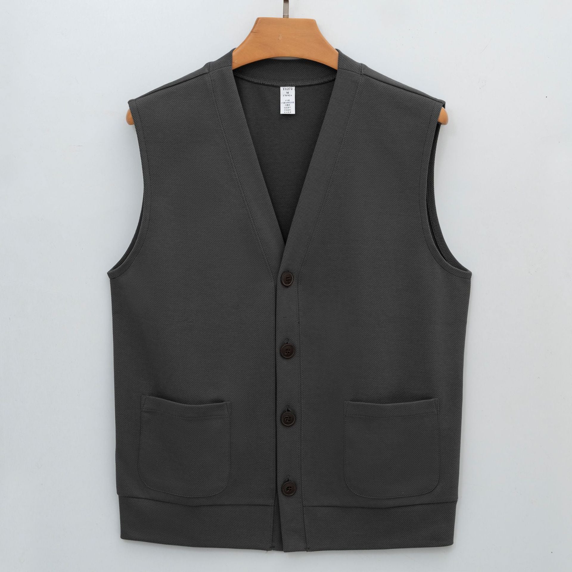 Herren Strick-Cardigan Weste
