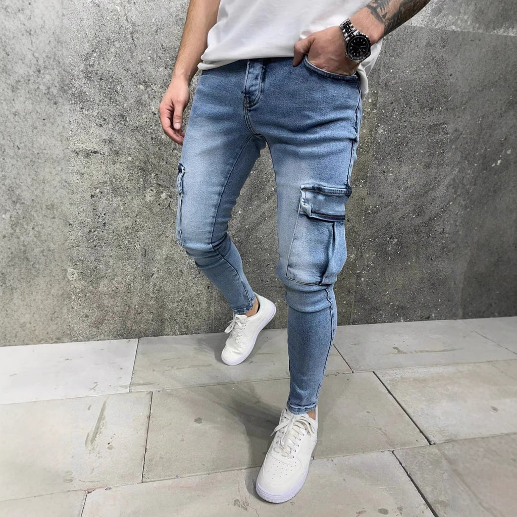 Leopard-Muster Jeans