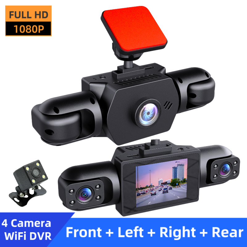 Allround-Dashcam mit 4 Linsen