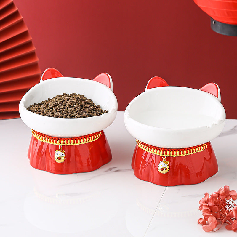 Keramik-Katzennapf mit Halschutz, 200 ml – Bild 6 | LuxeStyle
