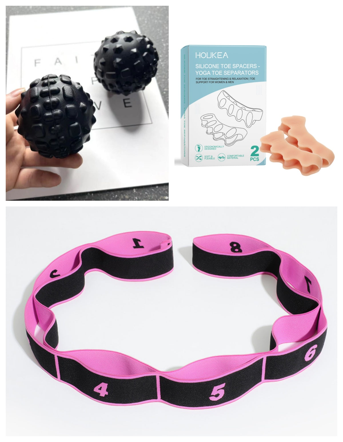 Yoga Stretch-Strap Set – Bild 3 | LuxeStyle