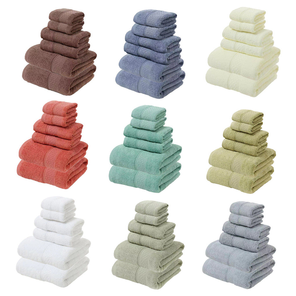 6-teiliges Badtuch-Set aus Baumwolle