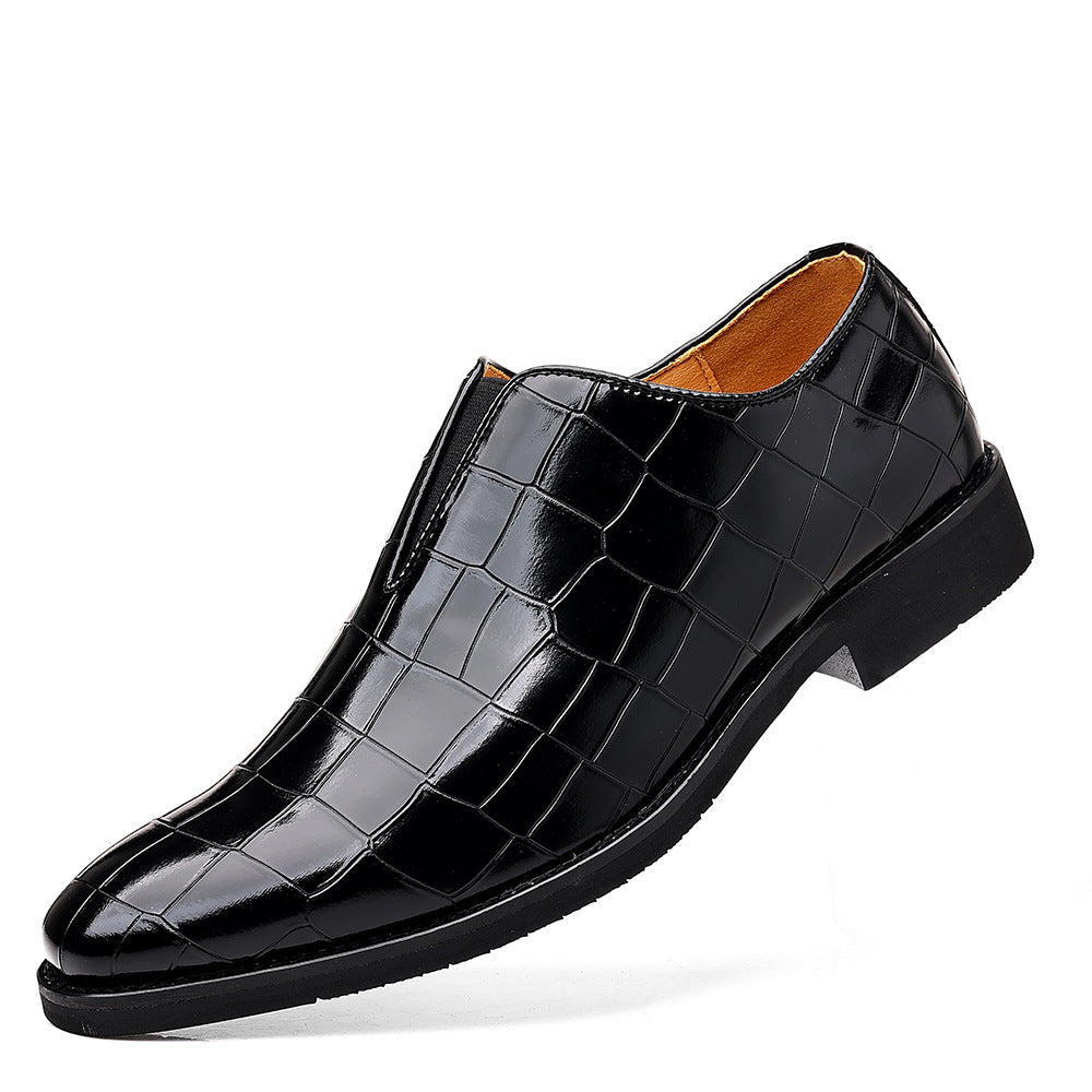 Freizeitschuhe Herren Leder Steinmuster