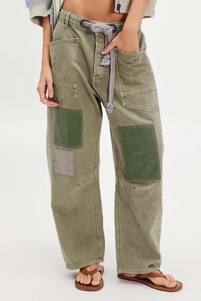 Vintage-Patchwork Jeans