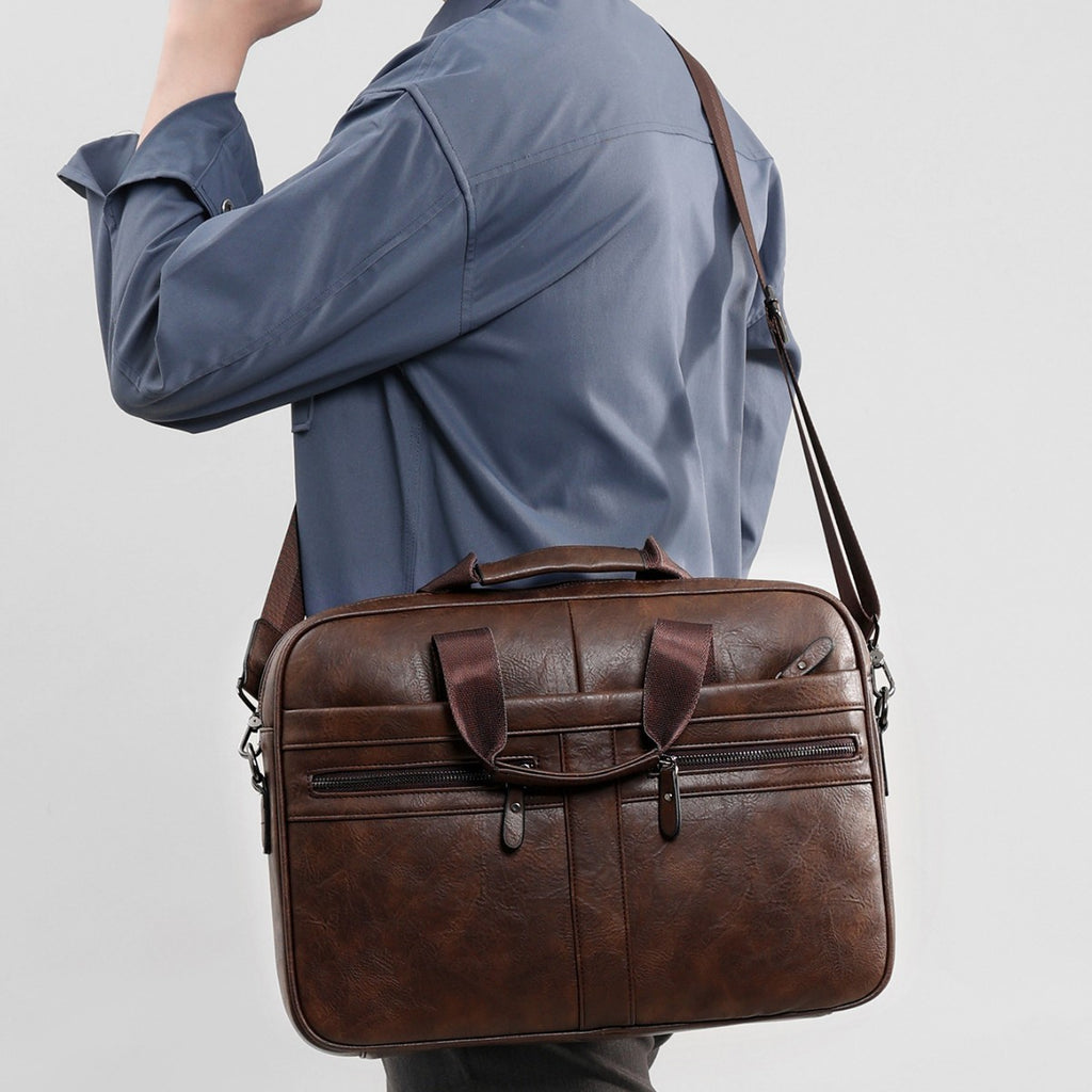 Umhängetasche für Herren im Retro-Stil – Bild 2 | LuxeStyle