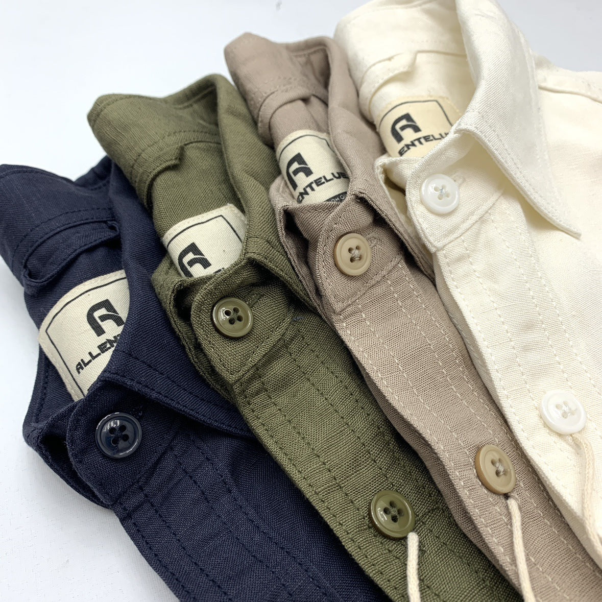 Leinenhemd Kurzarm – Japanischer Retro-Stil | LuxeStyle