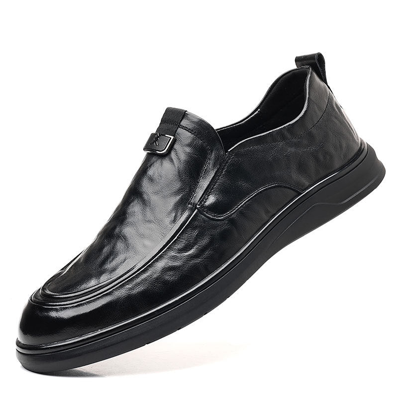 Business-Casual Slipper aus Vollnarbenleder