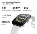 Dawn White Smartwatch mit Puls- und Blutsauerstoffmessung