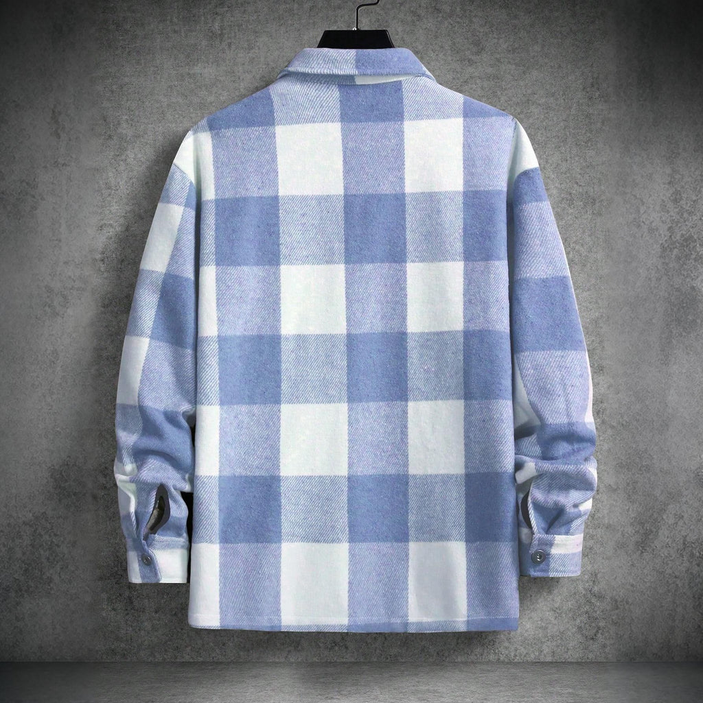 Freizeit Hemdjacke im Revers-Stil für Herren
