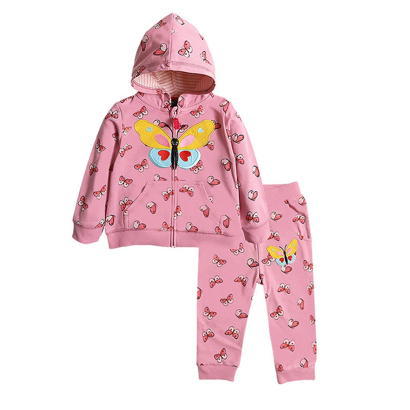 Baby Kapuzen-Sweatshirt-Anzug – Zweiteiler – Bild 4 | LuxeStyle