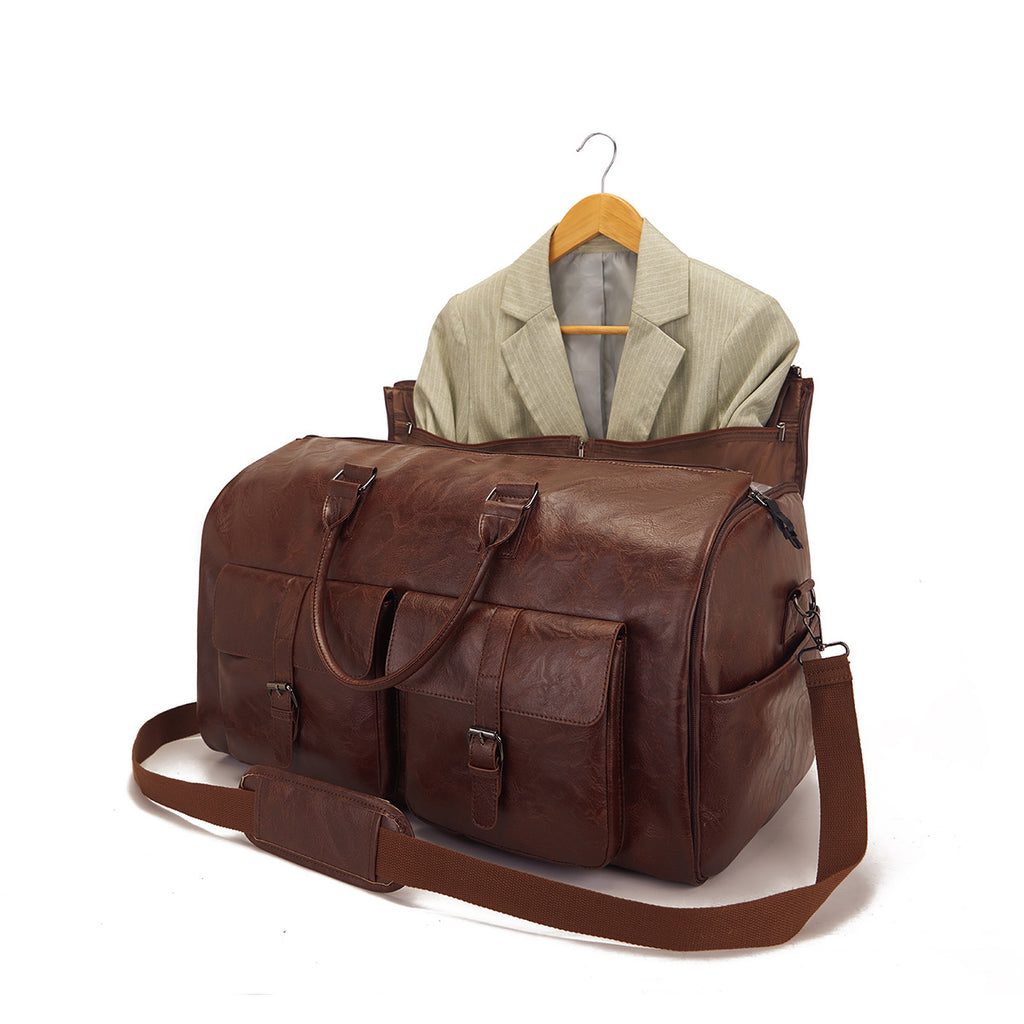 Reisetasche aus PU-Leder – wasserdicht, 36–55 L
