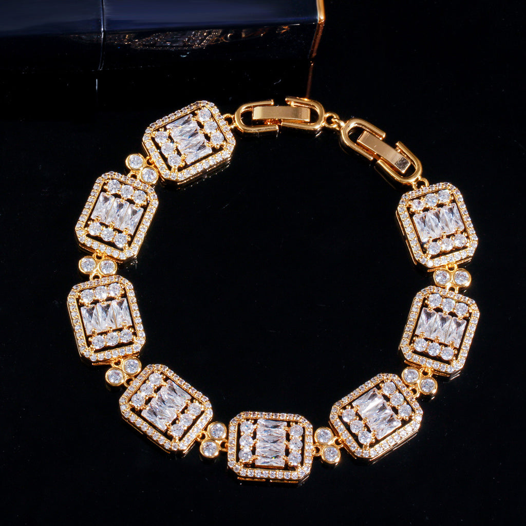 Zirkon Armband mit Mikro-Pflasterfassung