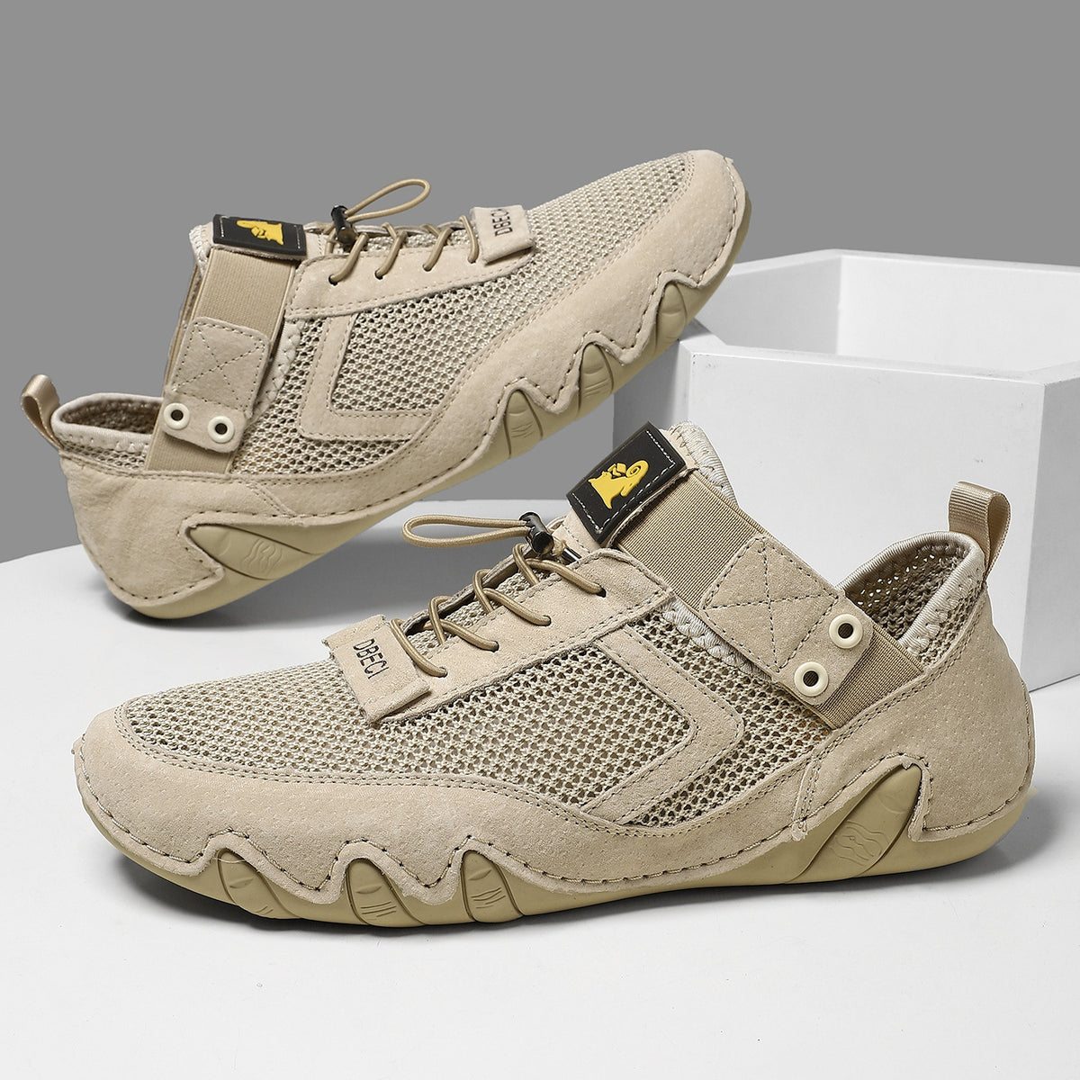 Leichte Mesh-Sneaker aus Pigskin-Leder – Bild 3 | LuxeStyle