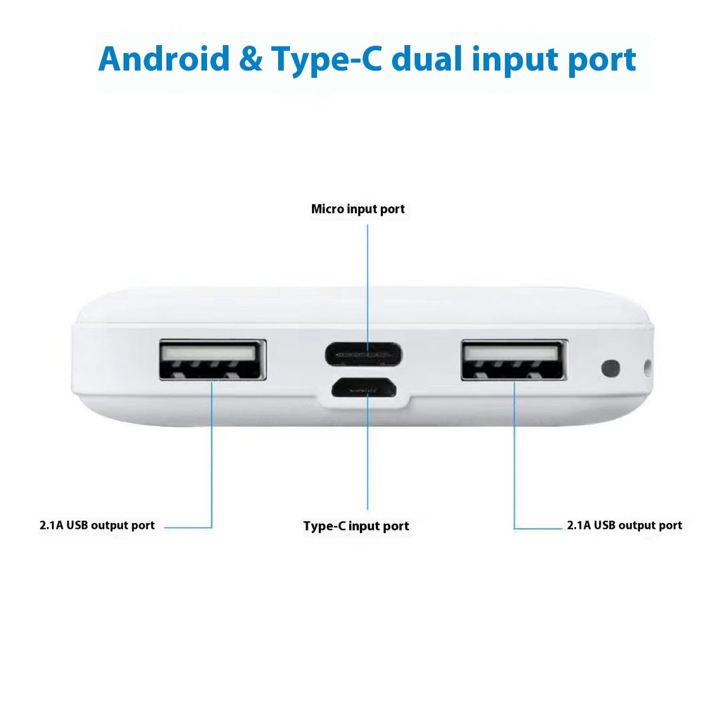 Fashion Ultra-thin Mini Powerbank 10000 mAh