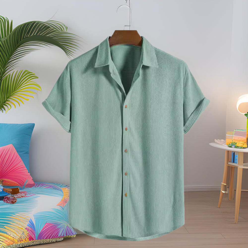 Kurzarm-Freizeithemd für Herren – Bild 4 | LuxeStyle
