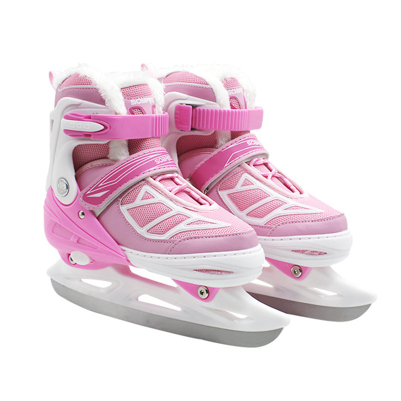 Kinder Schlittschuh-Schuhe mit Plüsch – Bild 4 | LuxeStyle