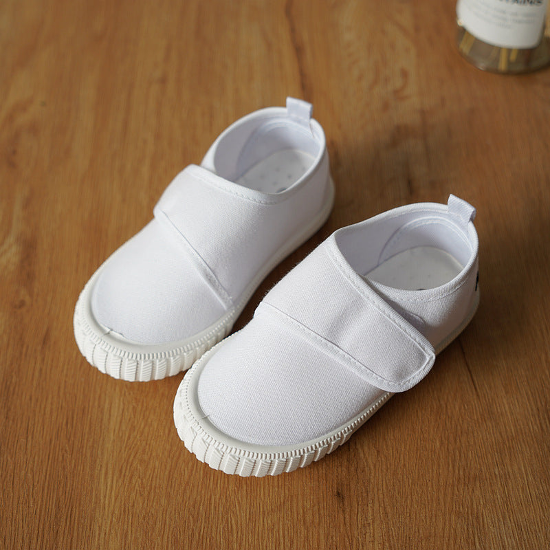 Weisse Canvas-Sneakers für Kinder – Bild 2 | LuxeStyle