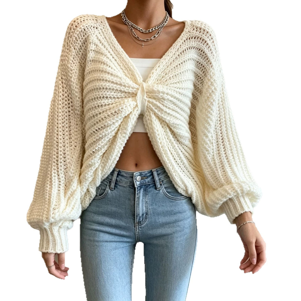 Irregulärer Strickpullover für Damen