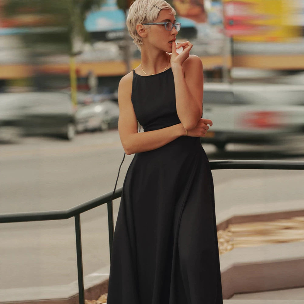 Trägerloses A-Linien Maxikleid mit Schnürung – Bild 4 | LuxeStyle