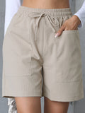 Leichte Leinen-Shorts mit Taschen