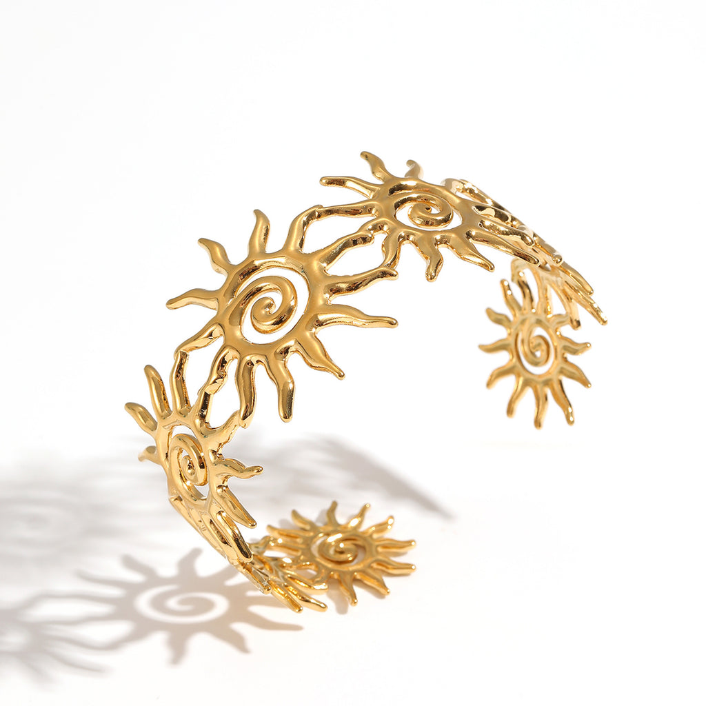 Armband «Sun» aus vergoldetem Edelstahl