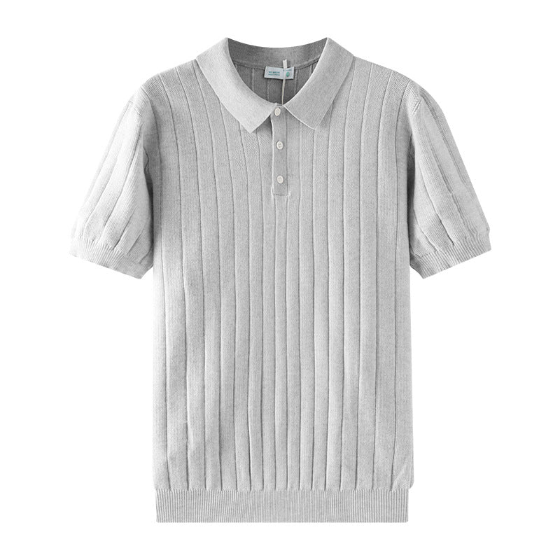 Herren-Hemdbluse Leicht-Luxus Strickmuster