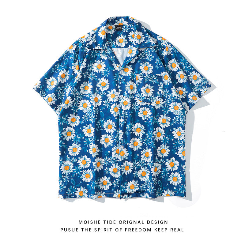 Unisex Strandhemd mit Blumenmuster – Bild 13 | LuxeStyle