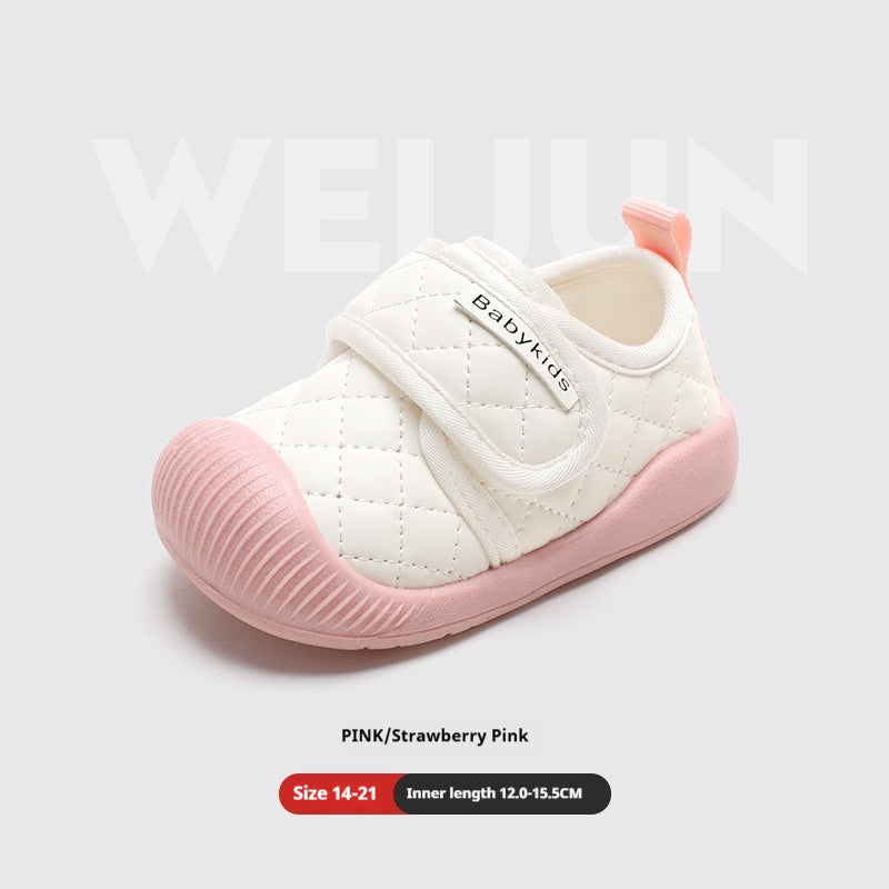 Lauflernschuhe für Mädchen mit Klettverschluss und weicher Sohle