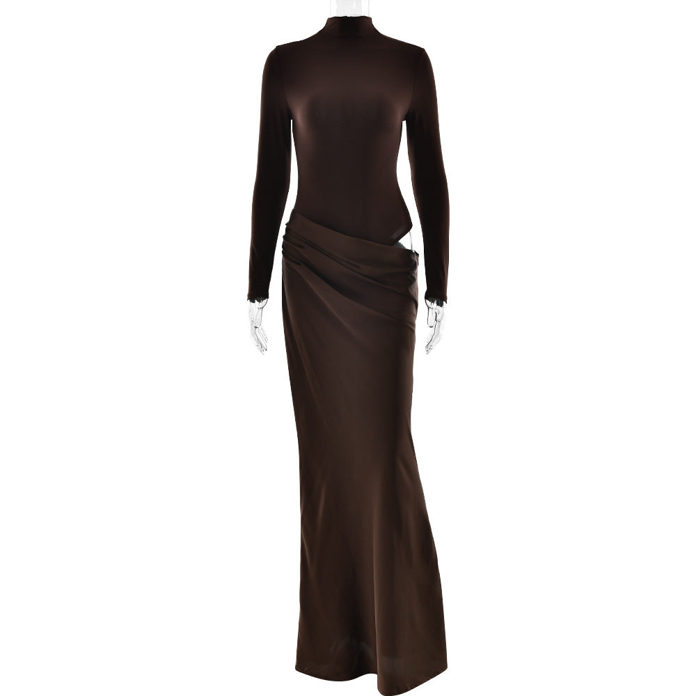 Elegantes Bodycon-Kleid mit halbem Rollkragen – Bild 3 | LuxeStyle