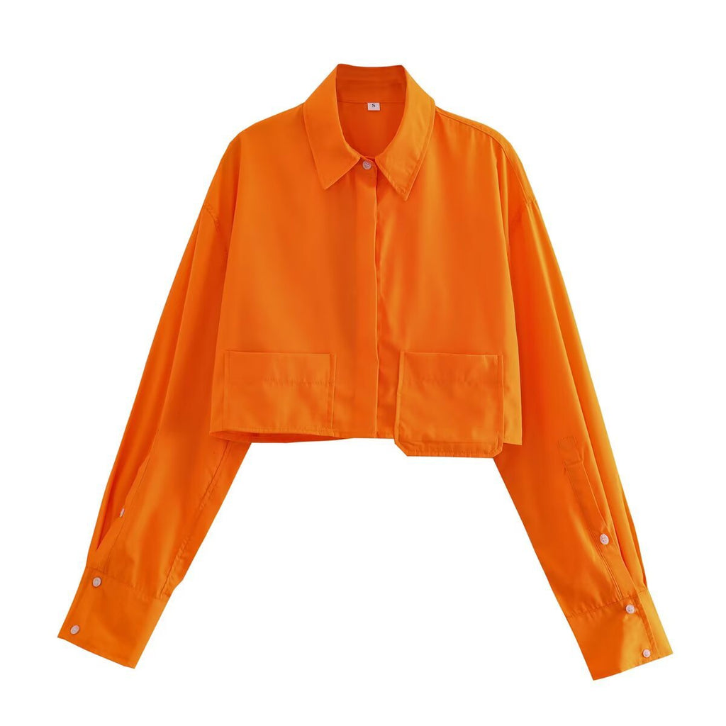 Kurzarmige Bluse