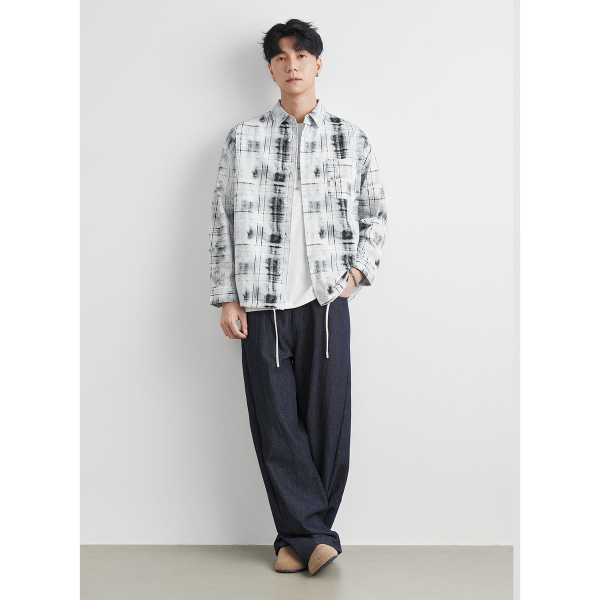 Freizeit-Cardigan aus Baumwolle im Retro-Plaid | LuxeStyle