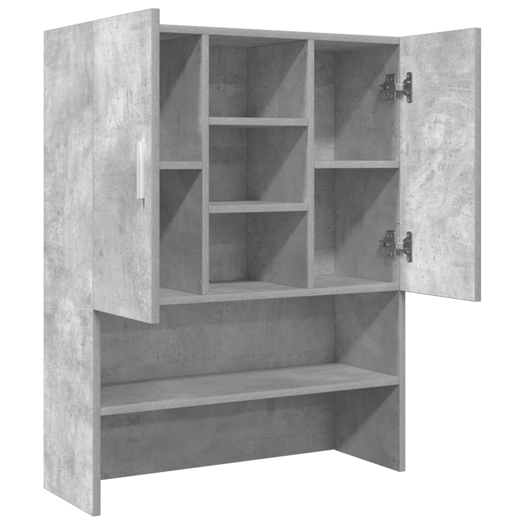 Waschmaschinen-Schrank, Betongrau