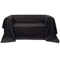 Micro-Suede Sofaüberwurf, Anthrazit