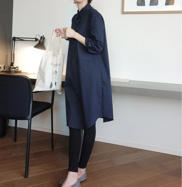 Figurbetontes Einreihiges Langarmkleid