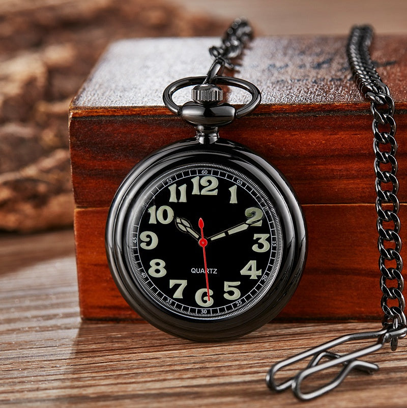 Antike Taschenuhr mit Quarz-Uhrwerk