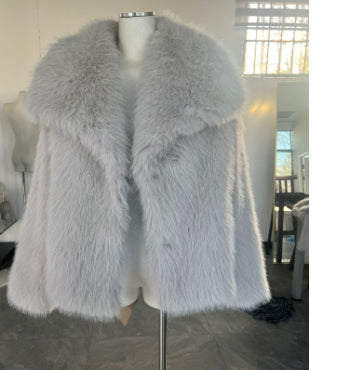 Winter Plüschjacke – Flauschige Lapel Jacke